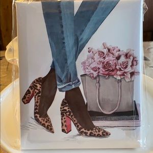 Lady in heels 👠 canvas wall art